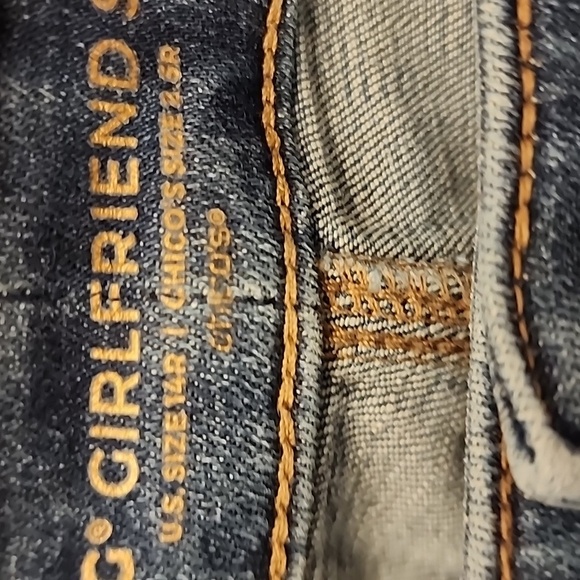 Chico Perfect Stretch Girlfriend Straight Leg sz 2.5 (14) - Picture 3 of 11